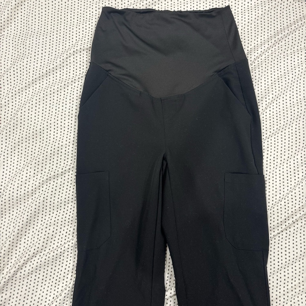Mandala Maternity cargo scrub pants size XS REGULAR black